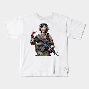 Tactical Girl Kids T-Shirt